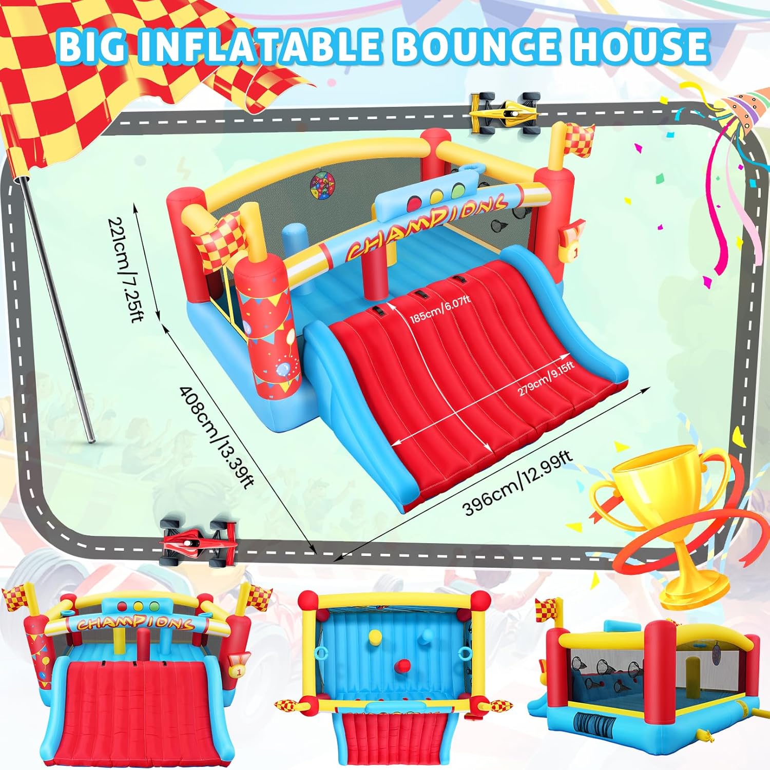 Gran Casa de Brinco Inflable p - Kids Outdoor House reseña y precio