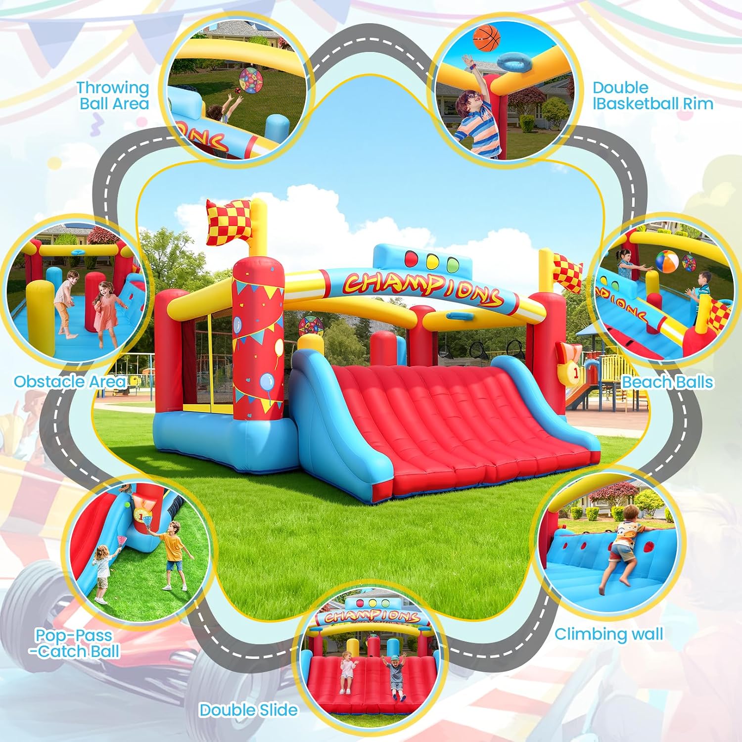 Gran Casa de Brinco Inflable p - Kids Outdoor House reseña y precio