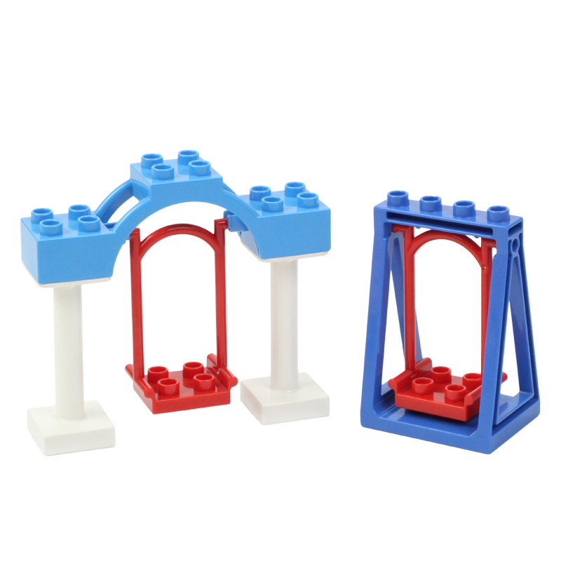 Bloques de construcción grande - Kids Outdoor Swing And Slide reseña y precio