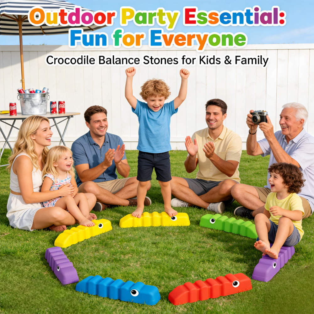 6 Piezas de Balancín Antidesli - Kids Outdoor Balance Beam reseña y precio